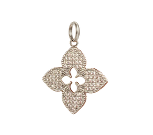 Colgante Trébol Mini de Pavé