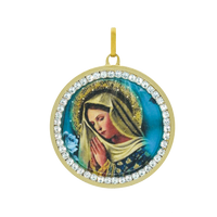 Green Strass Orbit Virgin Pendant