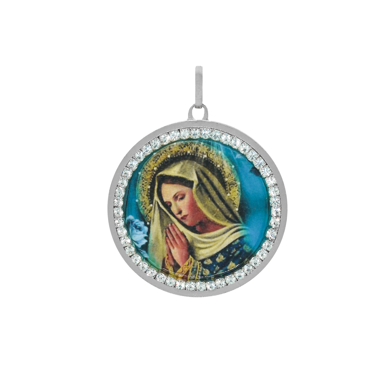 Green Strass Orbit Virgin Pendant