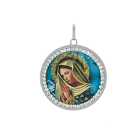 Green Strass Orbit Virgin Pendant