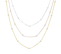 Cadena de Plata con Circonitas Intercaladas