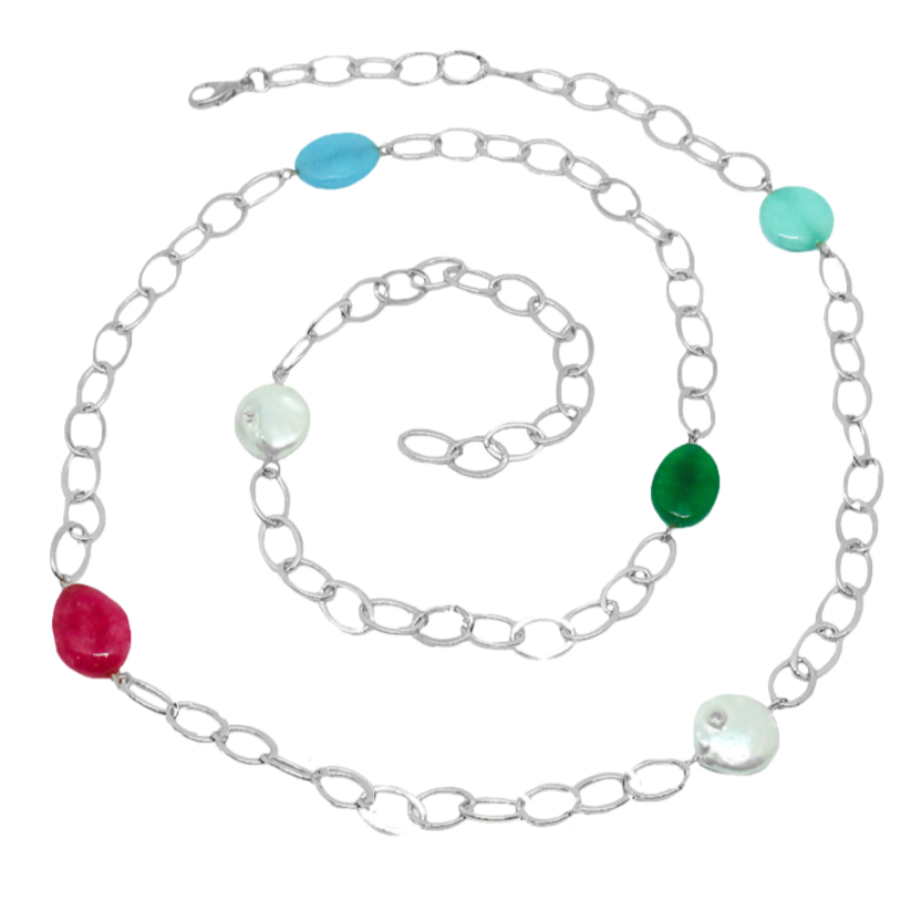 Collar de Eslabones AquaPeonia