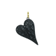 Negro con Portacolgantes Dorado