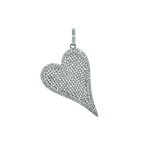CUORE PAVE PLATEADO
