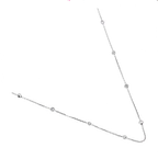 Silver Chain with Interspersed Zirconia