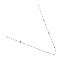 Cadena de Plata con Circonitas Intercaladas