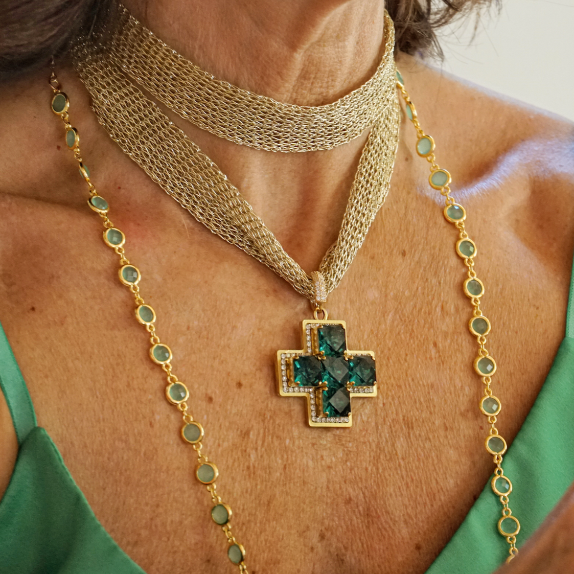 Cruz Afrodita Cristal de Swarovski®