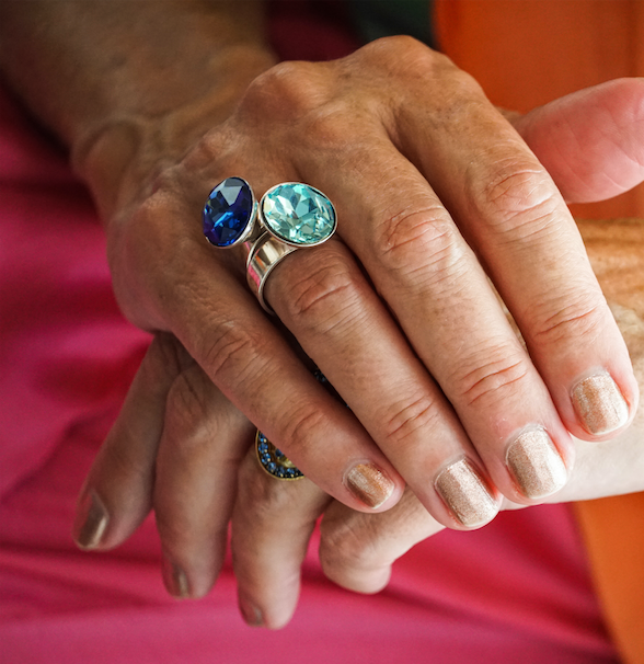 Anillo Alberobello Azul Aguamarina