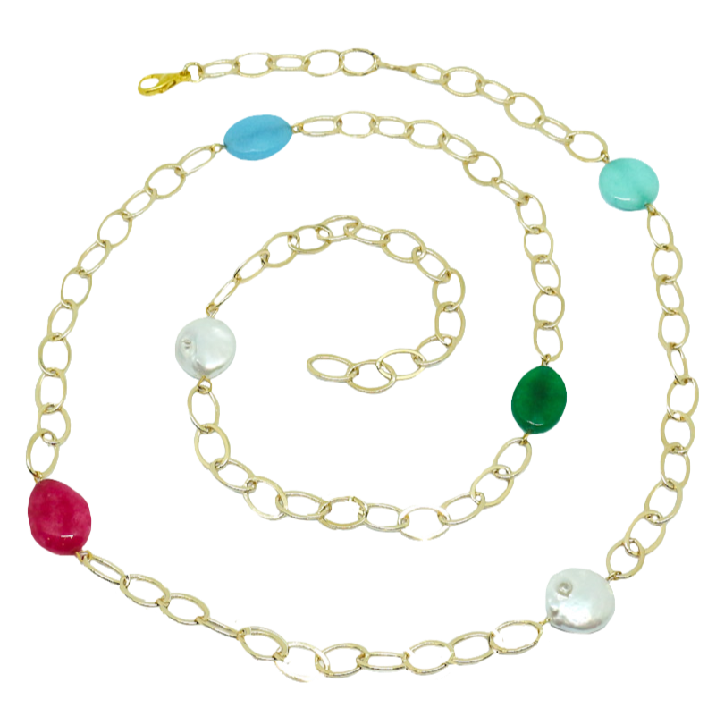 Collar de Eslabones AquaPeonia