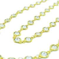 Cadena de Plata Circonita Seguida XL