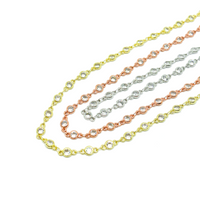 Silver Chain with Zirconia in a Row