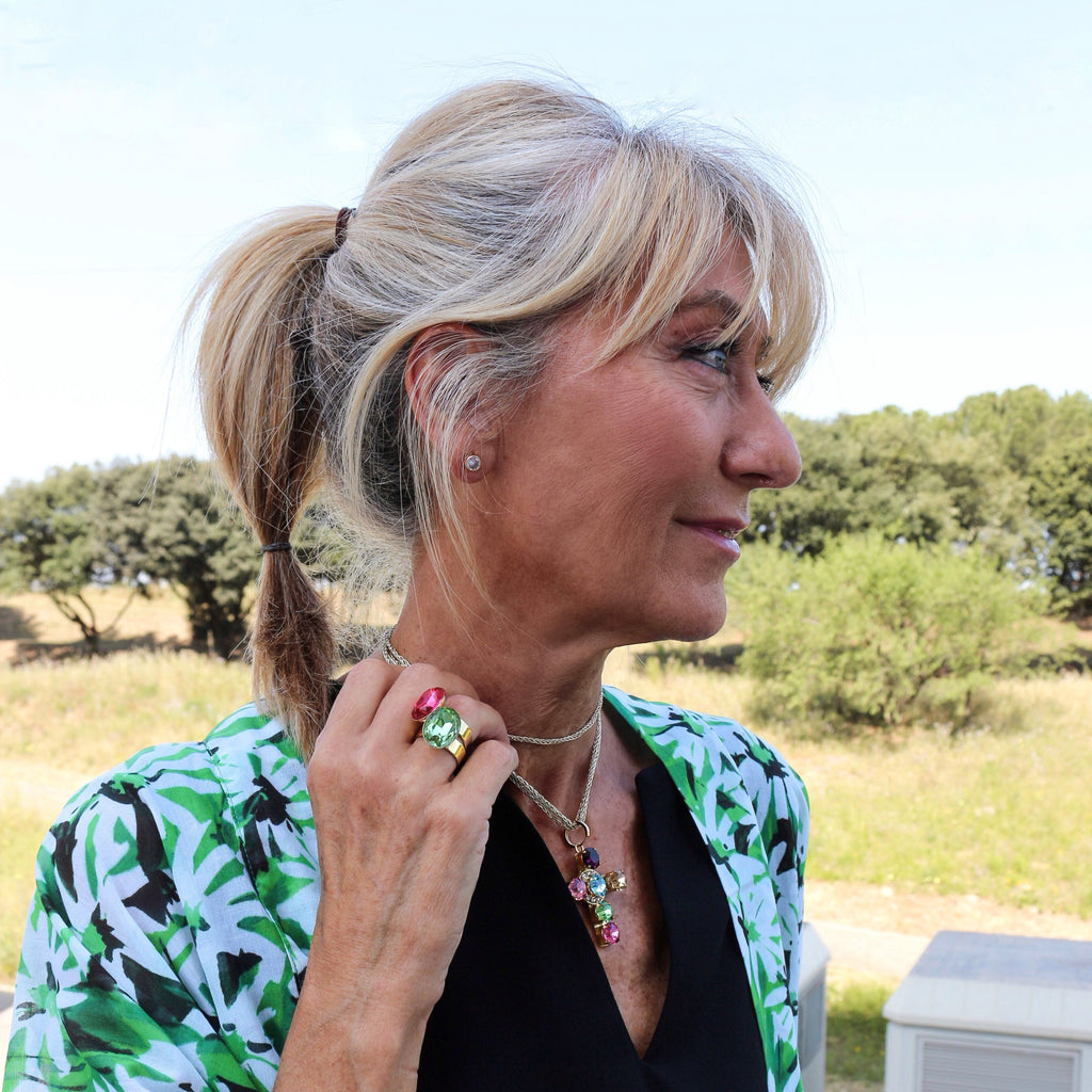 Anillo Alberobello Verde Peridoto