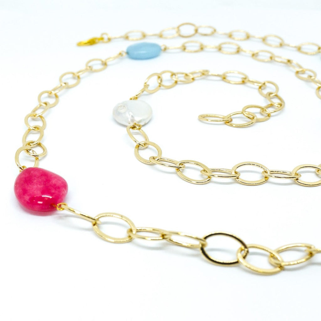 Collar de Eslabones AquaPeonia