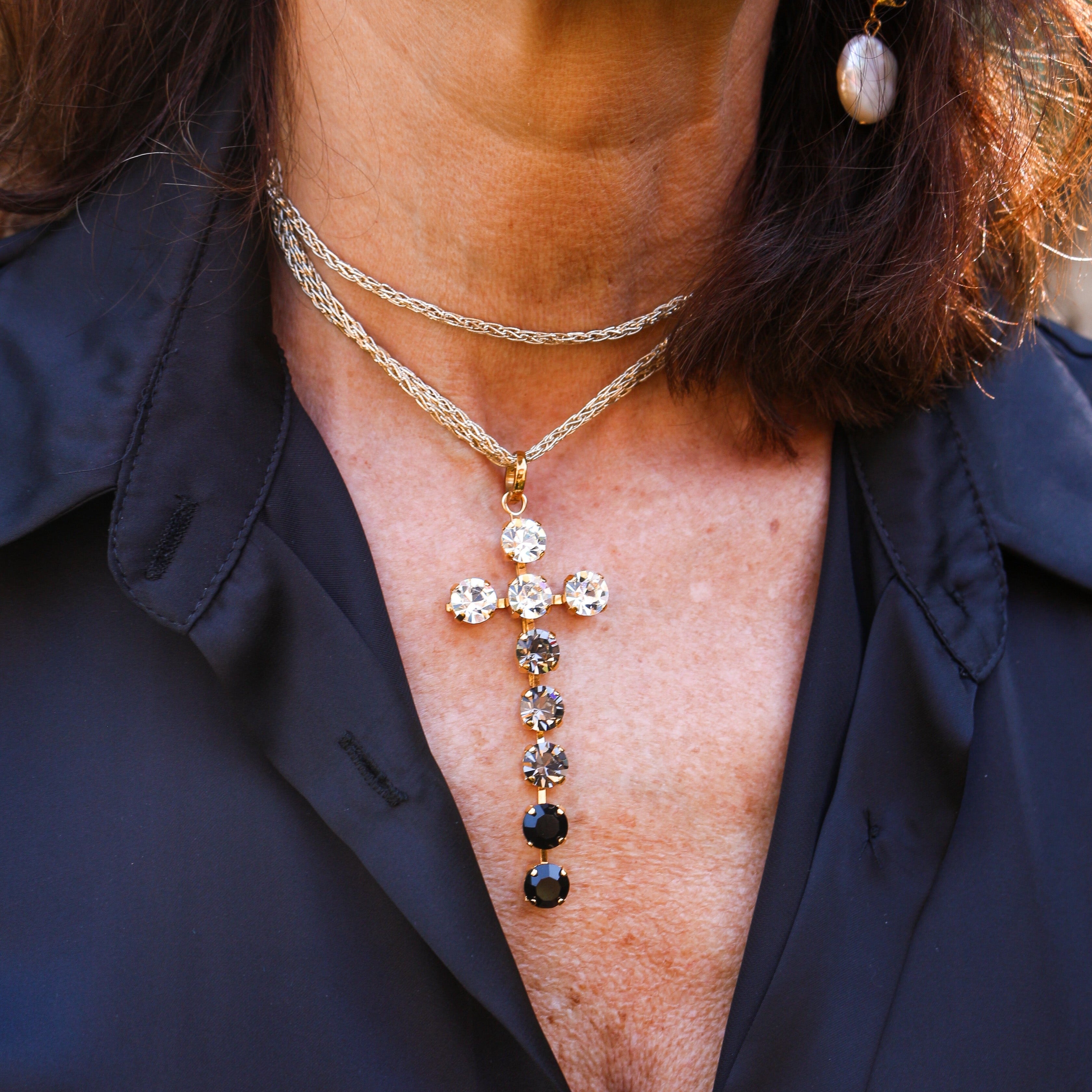 Aegean Cross with Swarovski® Crystal