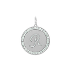 Rhinestone Initial Medal (Customization)