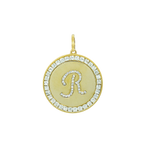 Rhinestone Initial Medal (Customization)