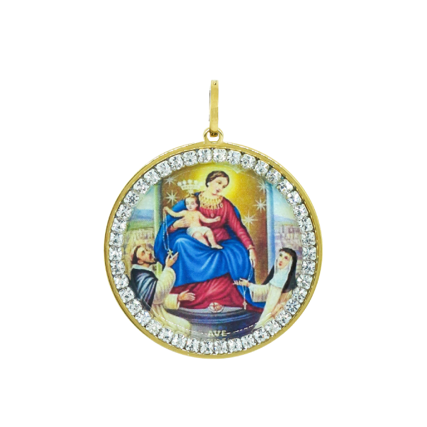 Medallón Virgen de Pompeya OUTLET