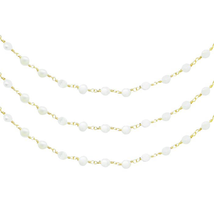 Cadena Perlita Blanca