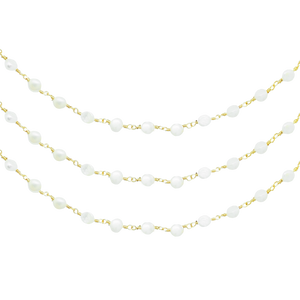 Cadena Perlita Blanca