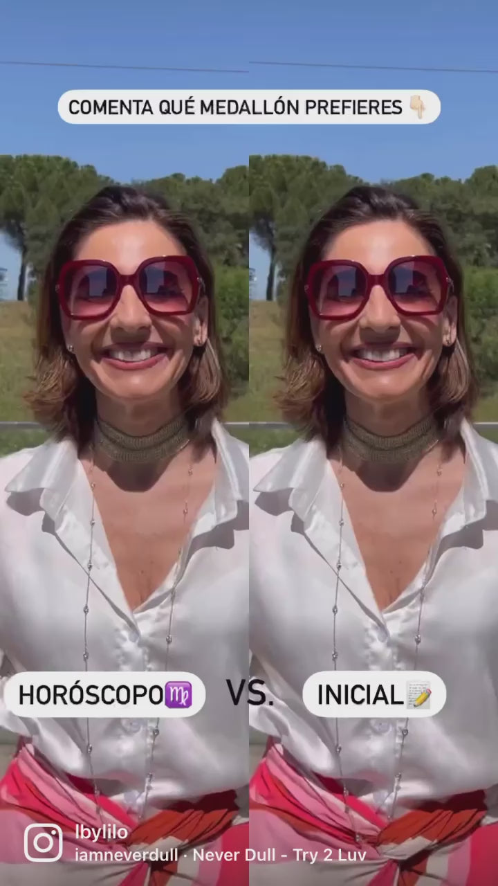 Rhinestone Initial Medal (Customization)