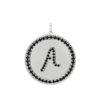 medallón inicial strass negro-2