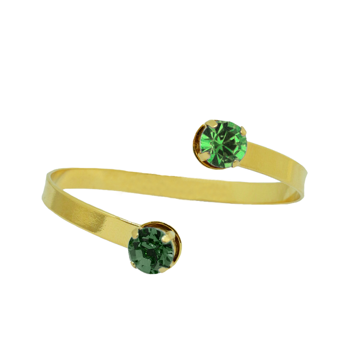Esclava Andrómeda Verde con Cristal de Swarovski®